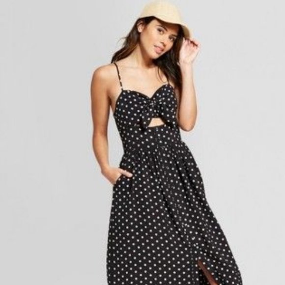 Xhilaration Dresses & Skirts - Xhilaration black and white polka dot dress